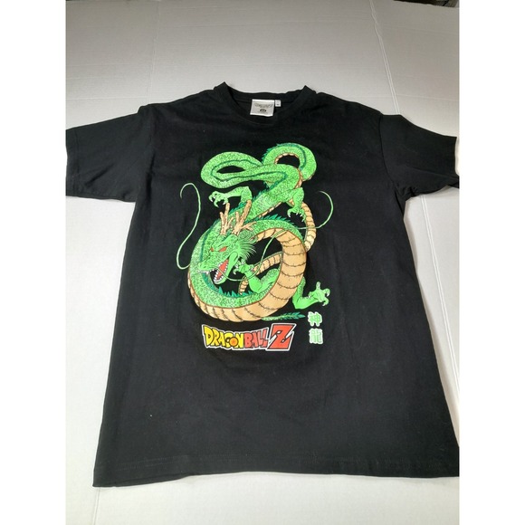 Vtg Y2k T-shirt Dragon Ball Z Shenron Dragon Black Official ABYstyle Toei Sz S - Picture 1 of 7